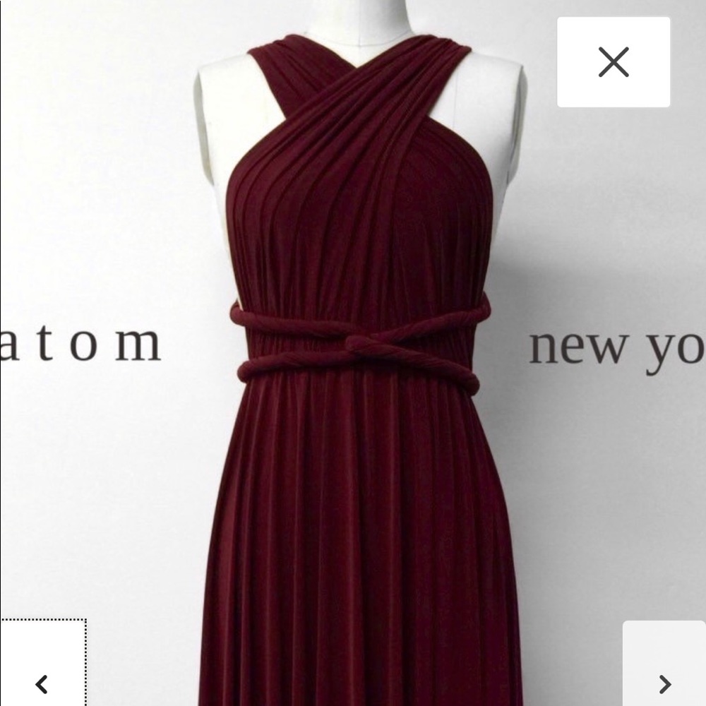 Wine/ burgundy bridesmaid dress